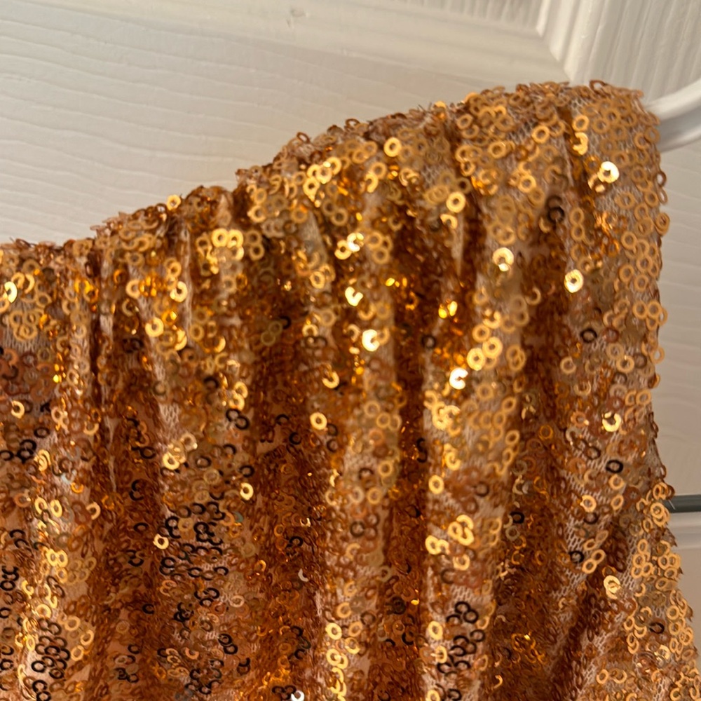 Rose Gold Sequin Romper - Picture 3 of 4
